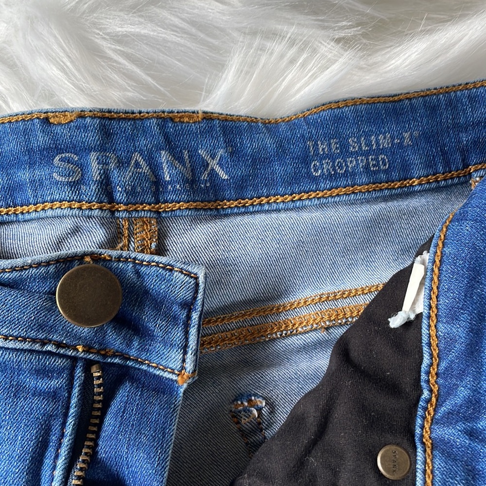 SPANX Slim-x cropped jeans eUC size Small - Picture 5 of 8